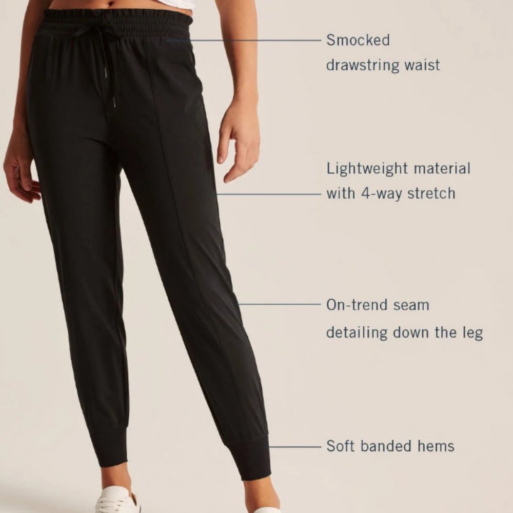 Abercrombie & Fitch Black Track Pants